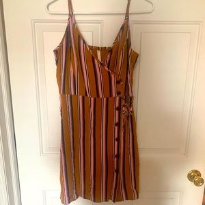 Xhiliration Striped Summer Dress